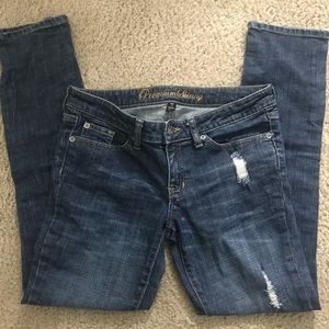 Gap Premium Skinny Lightly Distressed Skinny Jeans